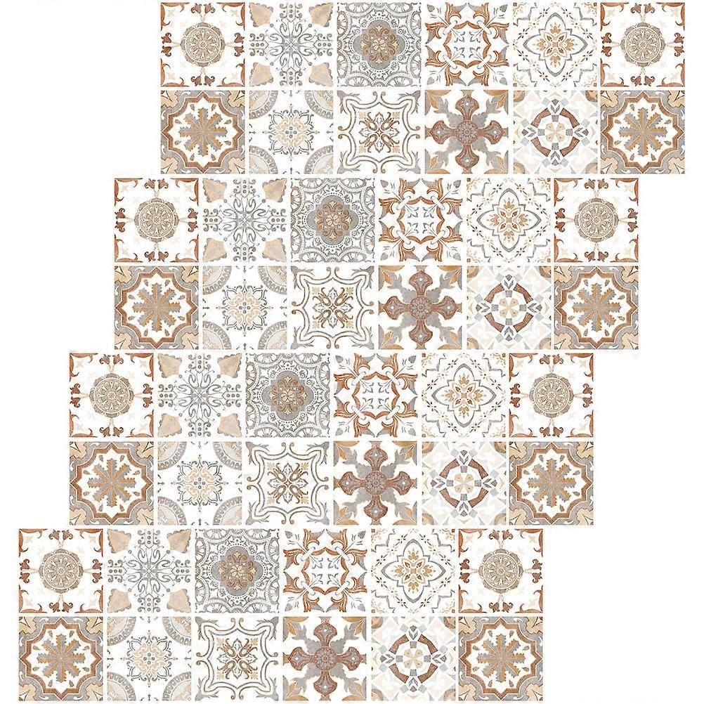 Repositionable Wall Art Decals Retro Design Bar Area Decoration 48Pcs