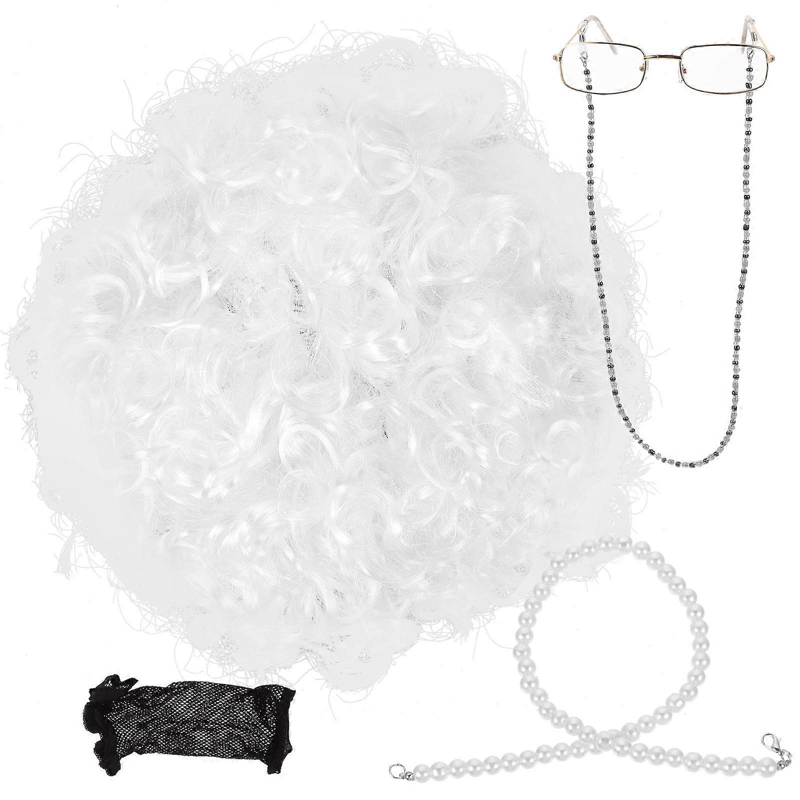 Old Lady Costume Set for Cosplay Events 3Sets of Grandmother Props