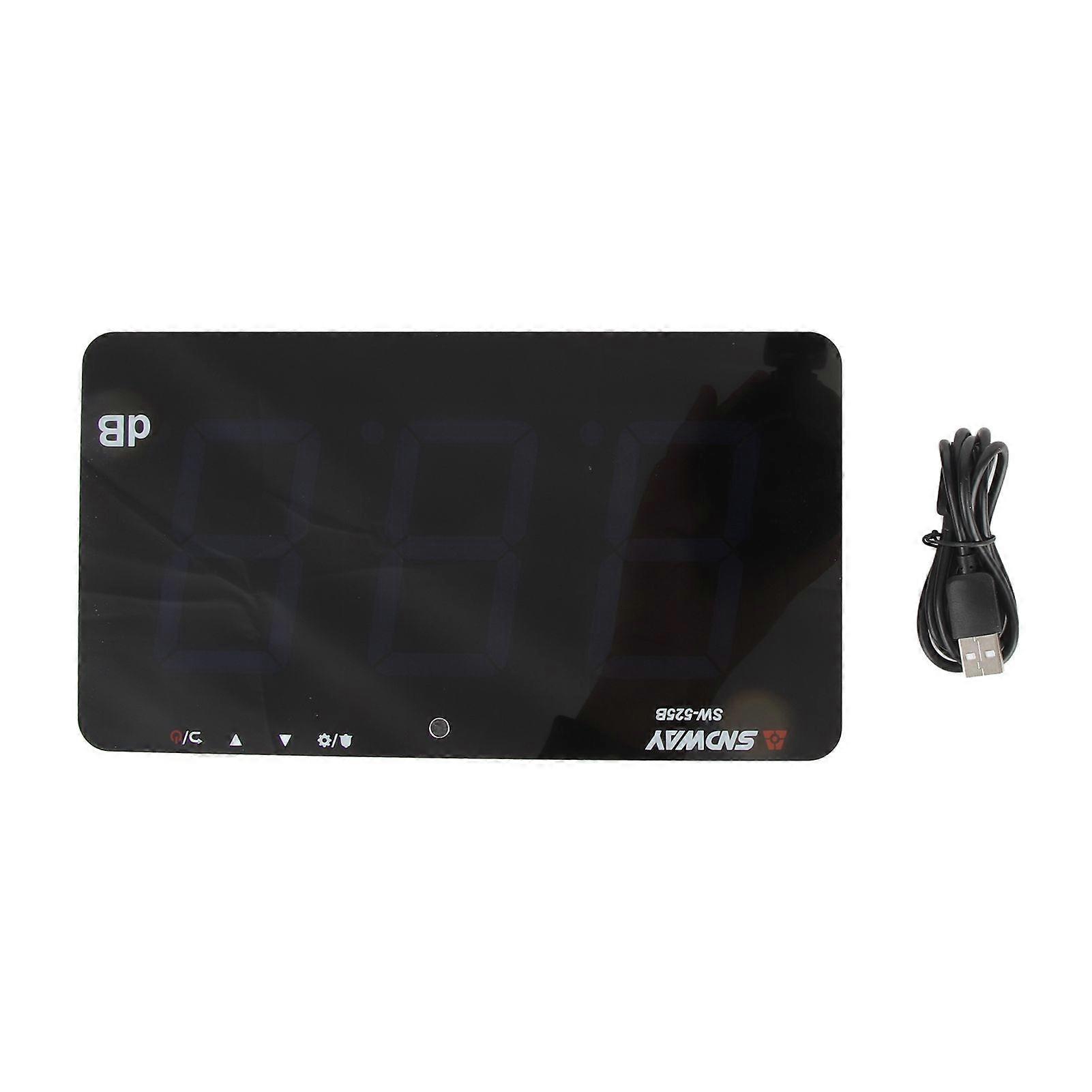 USB Powered 9.6" LCD Digital Sound Level Meter Wall Hanging 30130dB Noise Tester