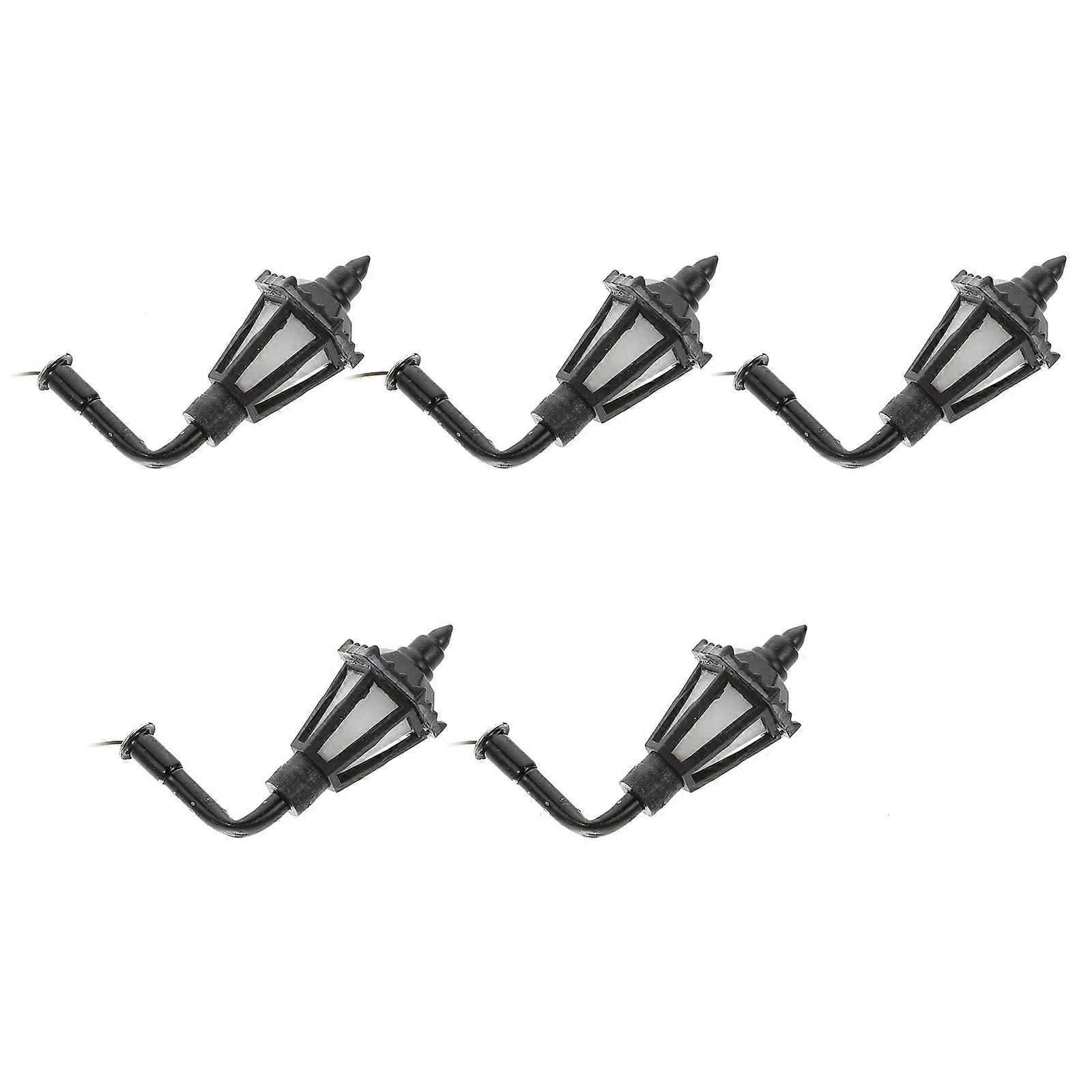 Decorative Wall Light Mini Model Lamp for Sand Table 40Pcs Black