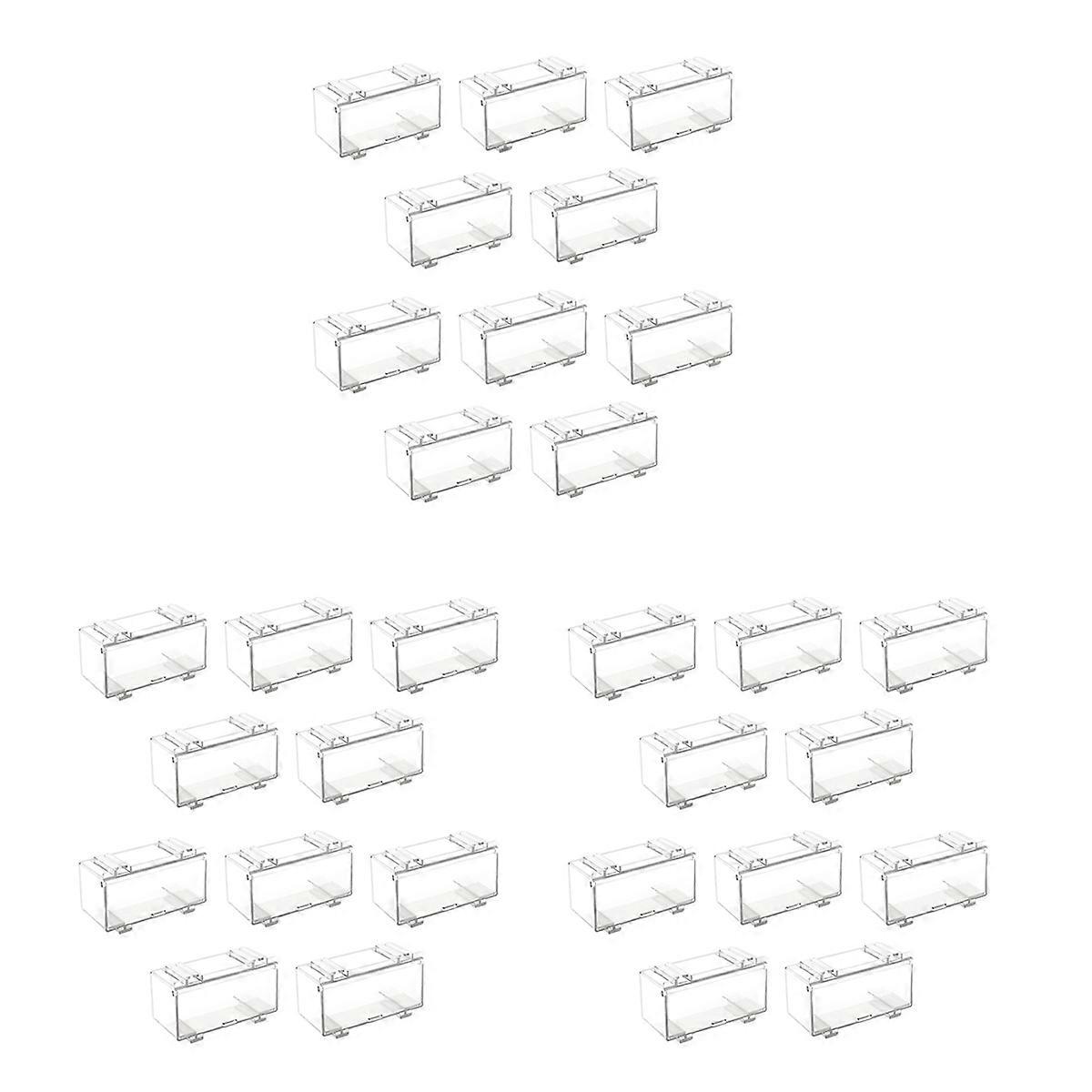 10Pcs Clear Acrylic Display Case for Car Mold, A