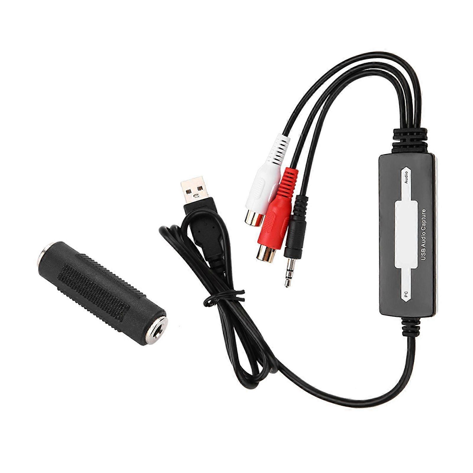 USB Audio Capture Recorder Card Converts Turntables Cassettes to MP3/WAV