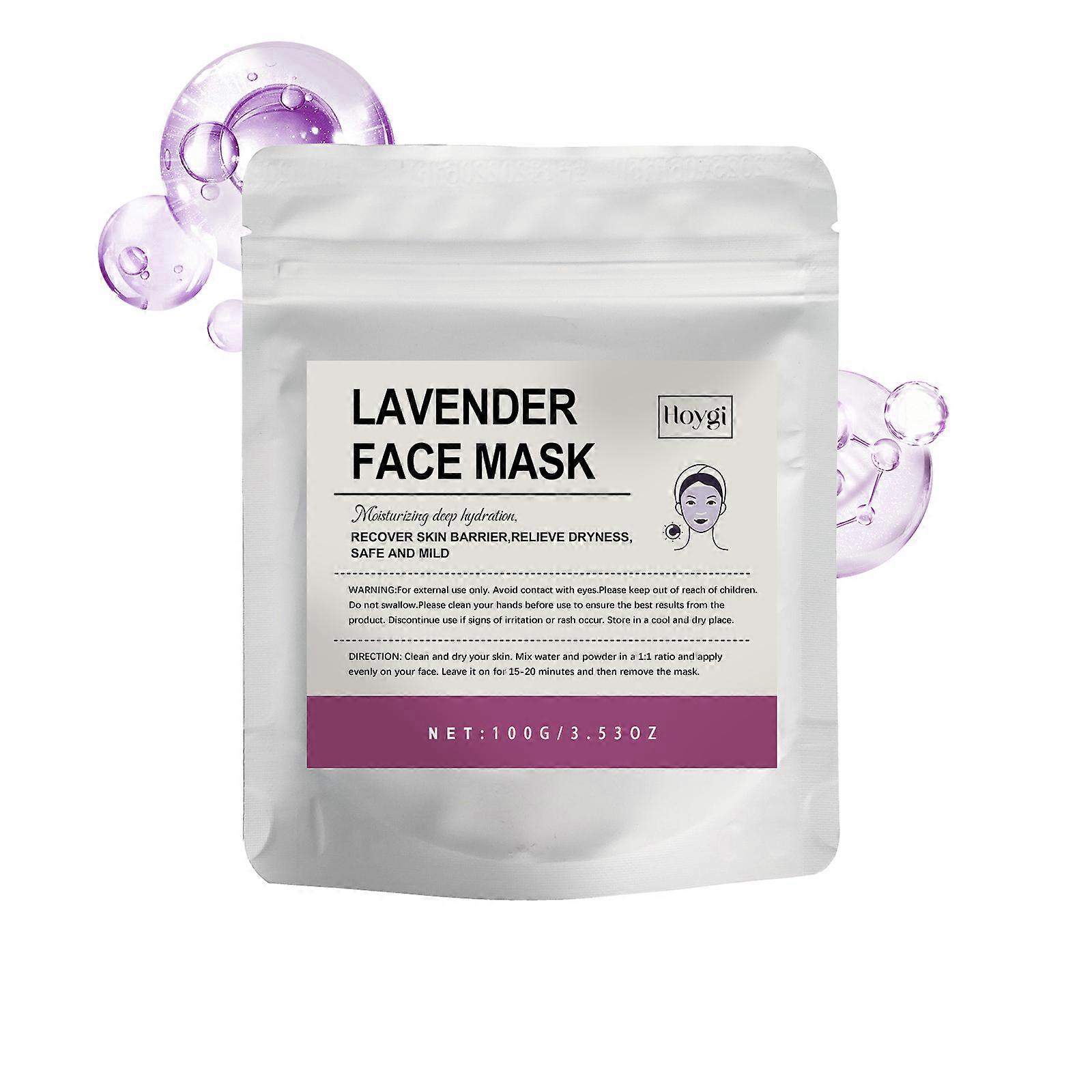 Hoygi Lavender Moisturizing Facial Mask, Gentle Moisturizing Soft Moisturizing Soft And Glossy Skin Care Mask