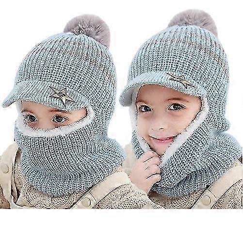 Children's Balaclava Thick Cap With Roof