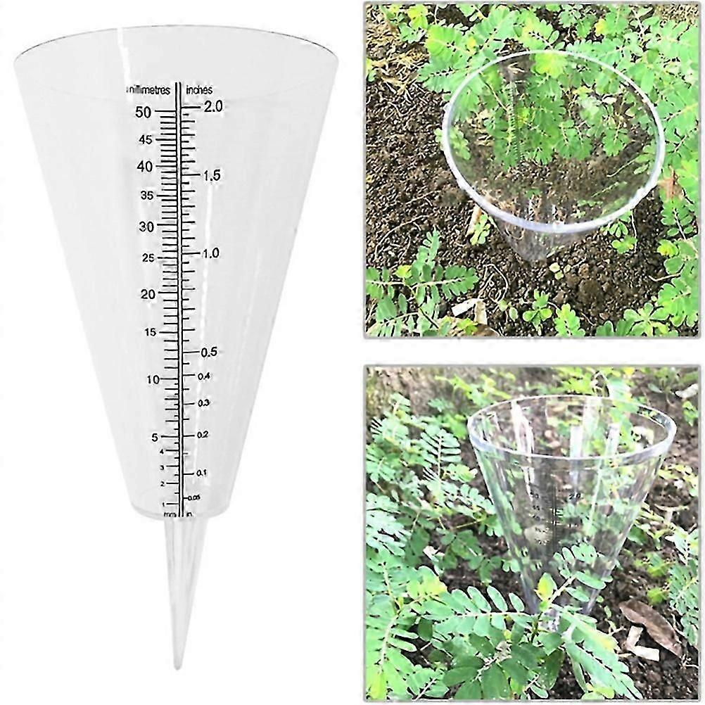 Garden Rain Measurement Device, Plastic Rain Measuring Cups For Precise Outdoor Water Monitoring, Clear Scale Rain Meter Ensuring Maximum Accuracy