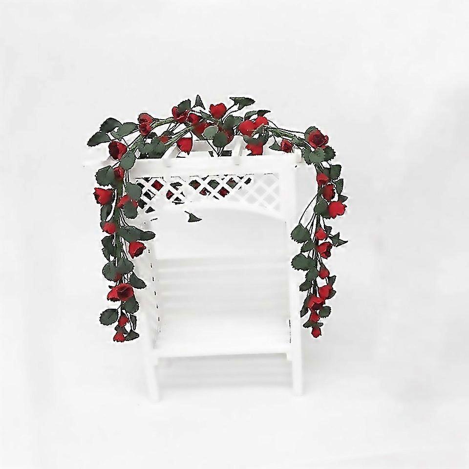 For 112 Mini House Toy Simulation Rose String For Easel Swing Garden Scene Rose String Swing