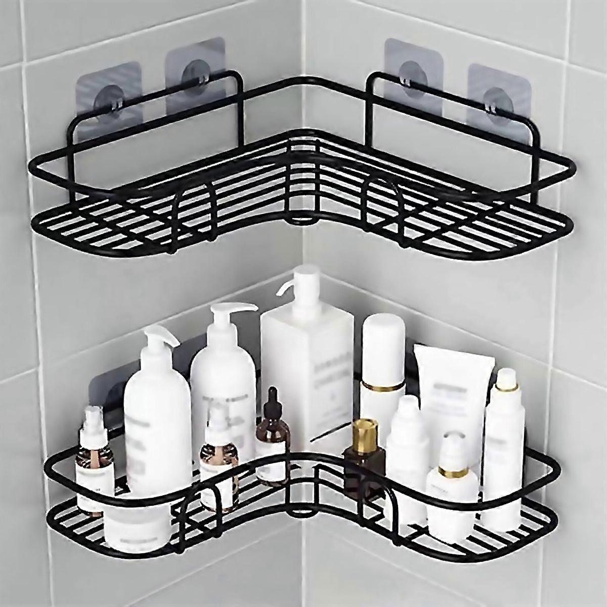 For Punchfree Bathroom Triangle Storage Rack Multifunctional Wall Hanging Bracket