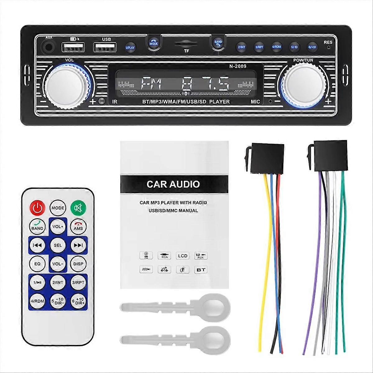 Lecteur MP3 USB AUX Autoradio, Bluetooth, Télécommande