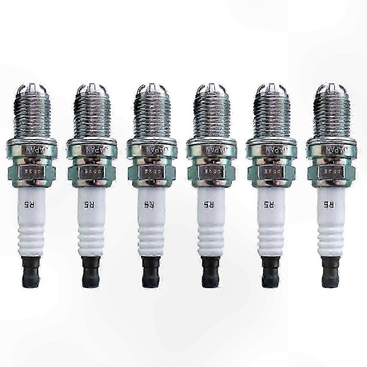 6 Spark Plugs for  E46 E39 E83 E36 E63 E53 M54 M62 Z3 320i 528i E38 E65 E34 Replacement 12120037607