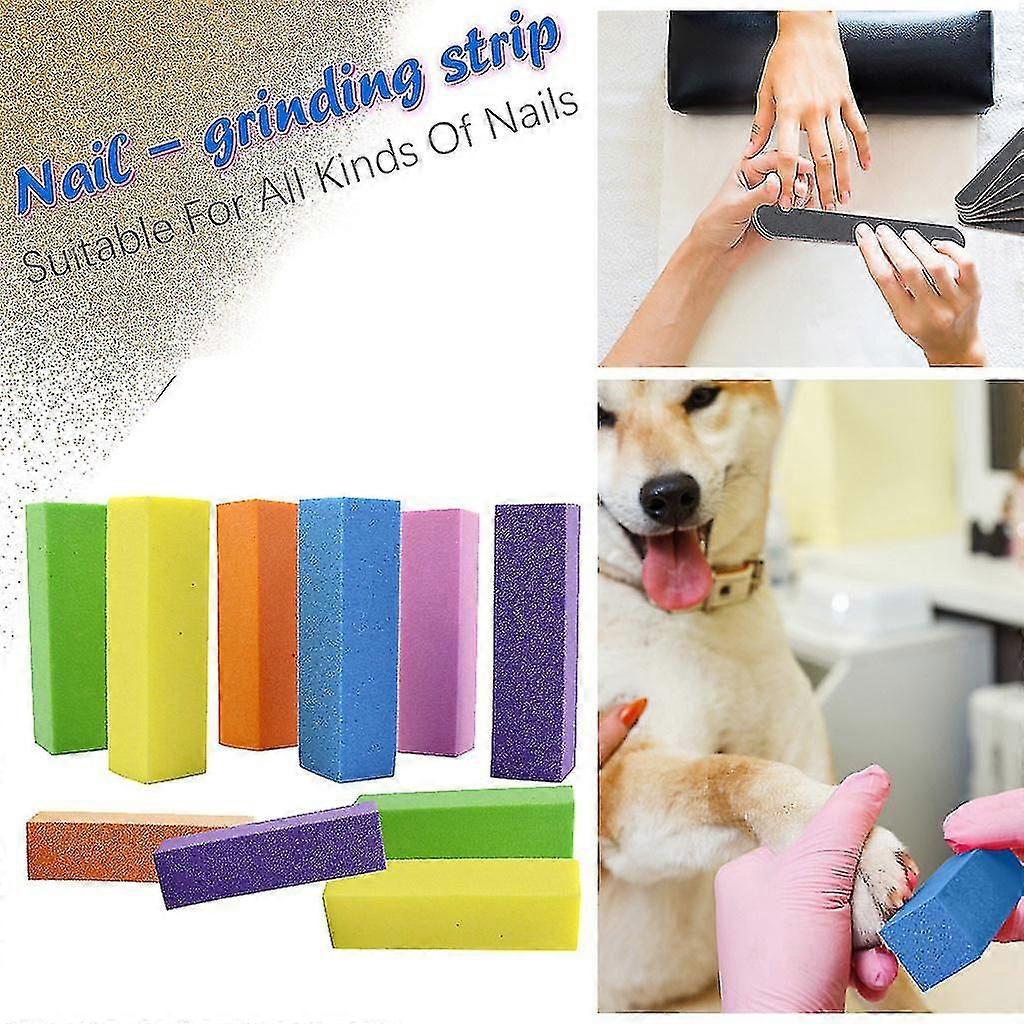 Nail File Buffer Pad Professional Pedicure Nail Tools Set Of 10