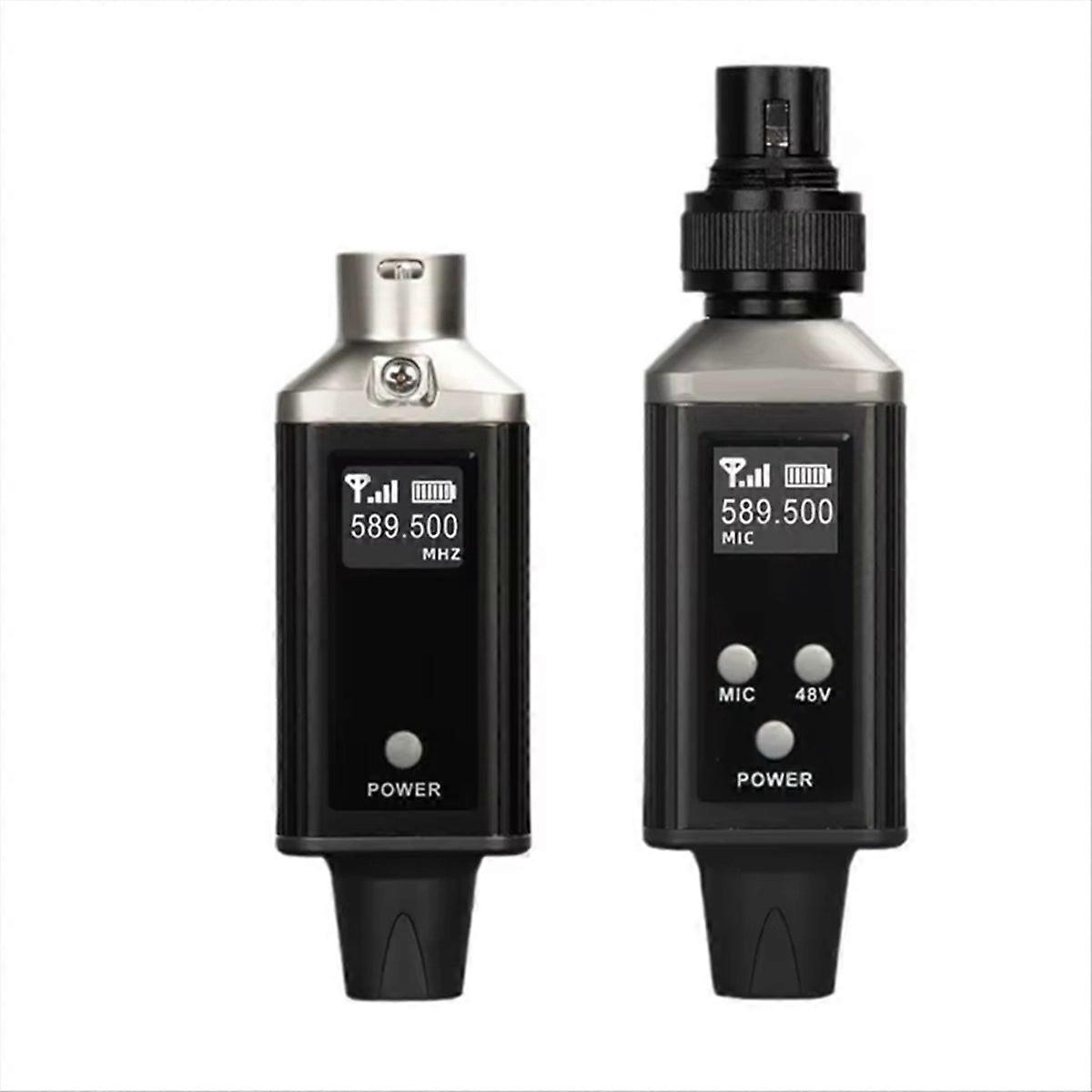 UHF Wireless Transmission Adapter for Microphones, Guitars, Tuners