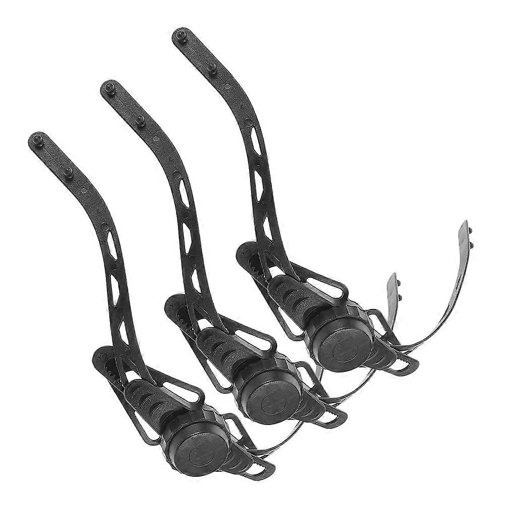 Black Cycling Chin Strap for Mountain Bikes 3Pcs Adjustable Replacement