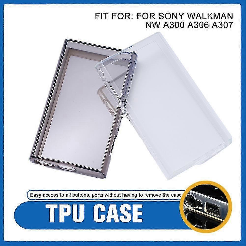 Soft Tpu Case For Walkman Nw-a300 Nw-a306 Nw-a307  Transparent black