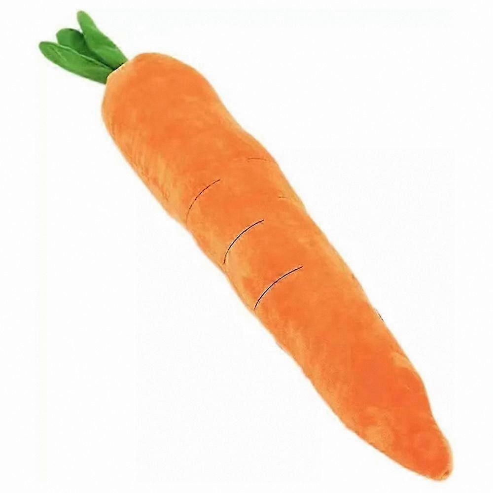Calming Dog Toy with Soft Squeaker and Carrot Design for Relaxation