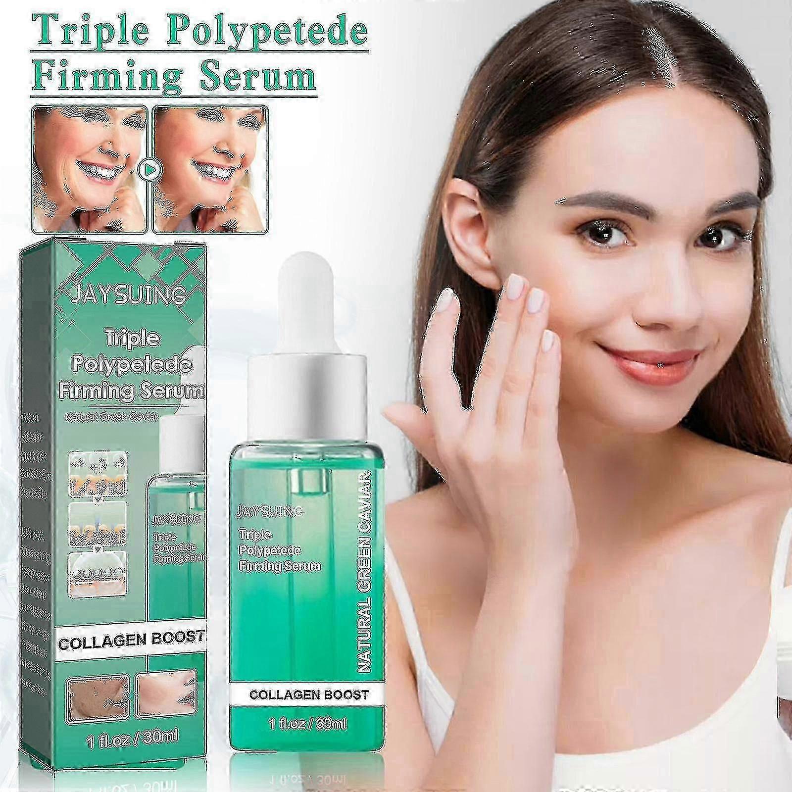 Jaysuing Caviar Firming Essence شد الوجه ، تلاشي الخطوط الدقيقة حول العينين ، مضاد للتجاعيد ومضاد للشيخوخة