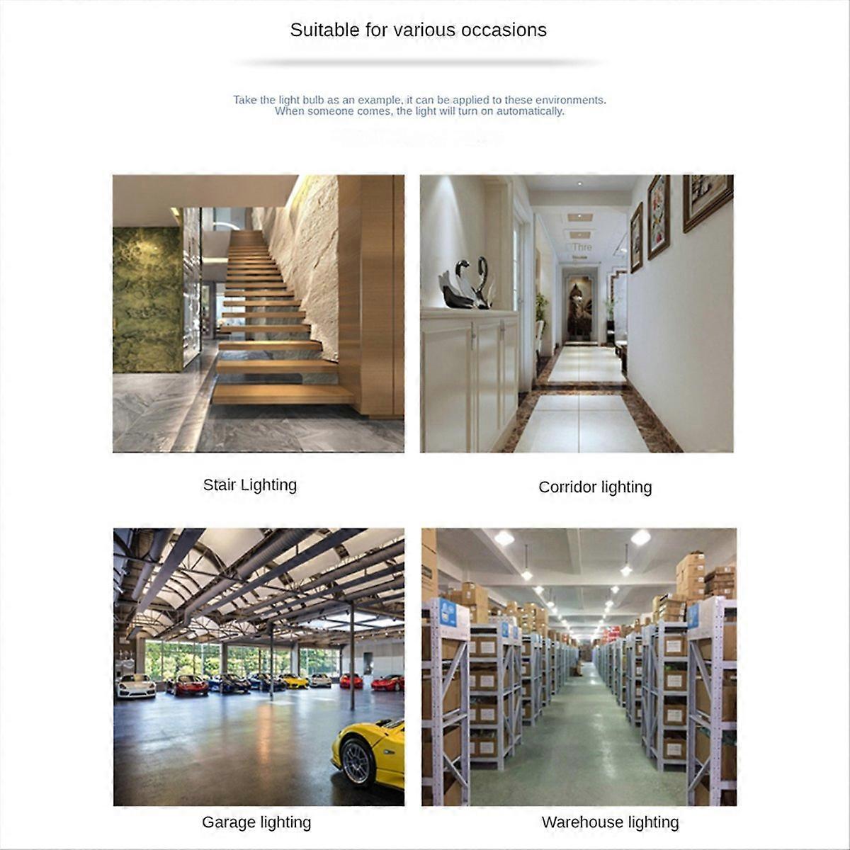 Motion Sensor Light Switch AC85-265V PIR Sensor for Lighting Time Delay Adjust Movement Detector Lam