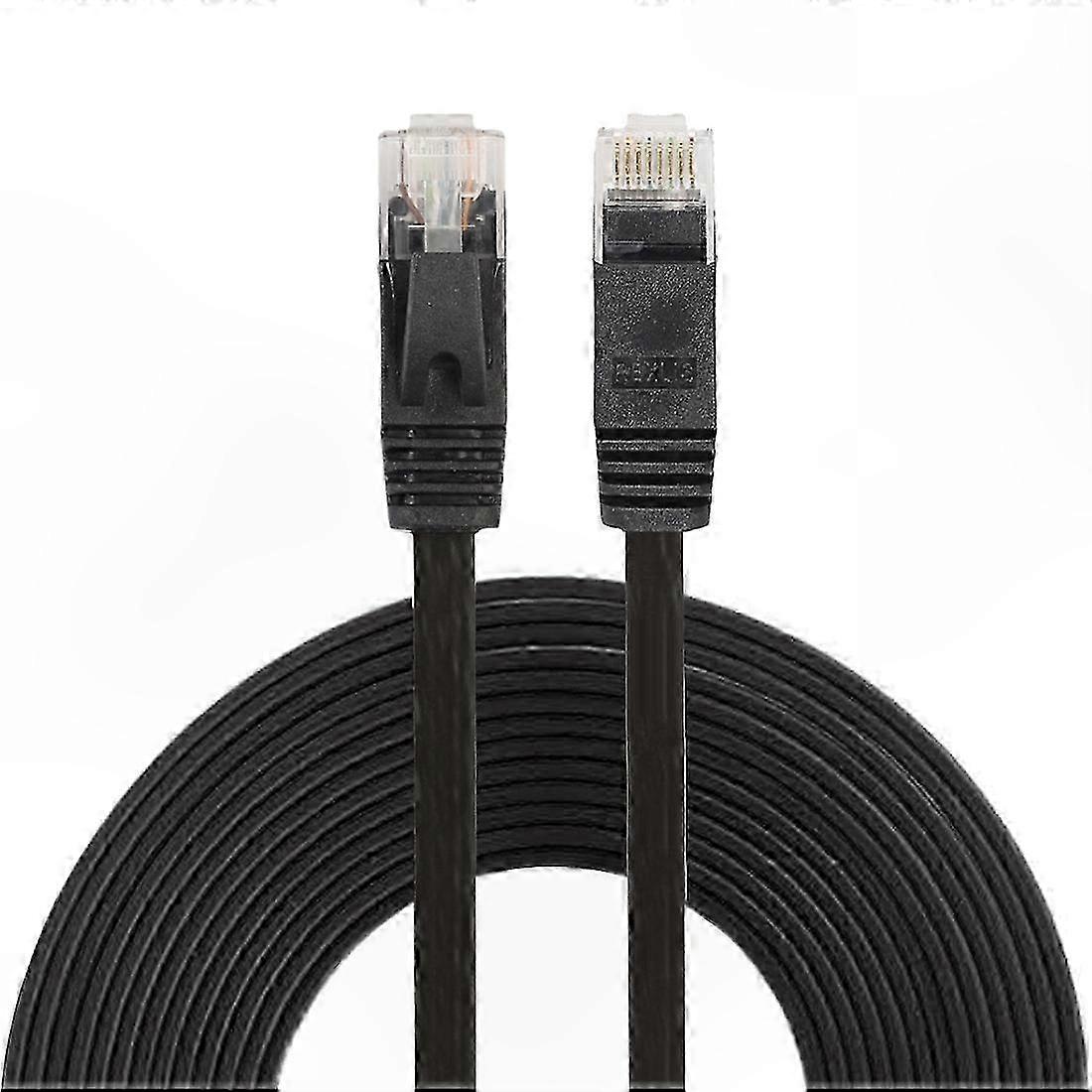 5m Slim Flat CAT6 Ethernet Cable, RJ45 Network Patch Cord for LAN Connection