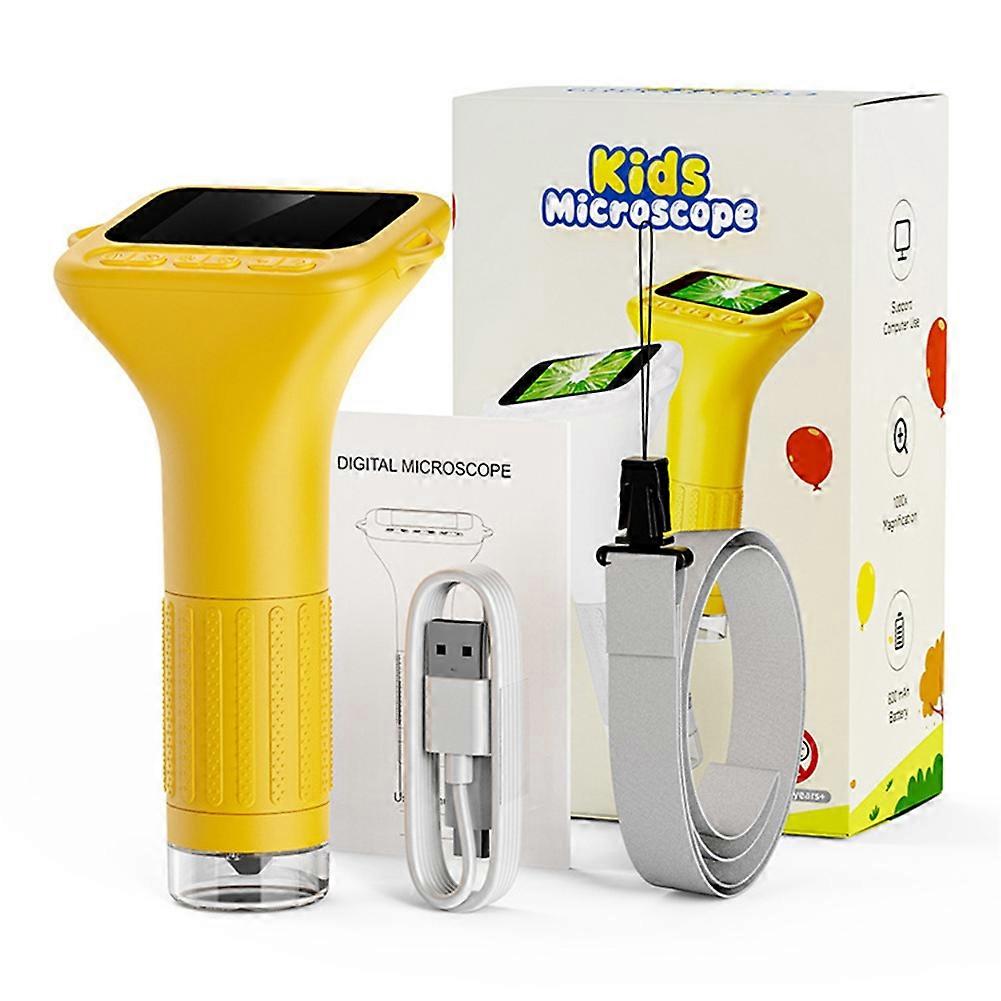 Children'S Microscope 2 Inch Handheld Digital Children'S Microscope Portable Mini Microscope 1080P Digital Microscope
