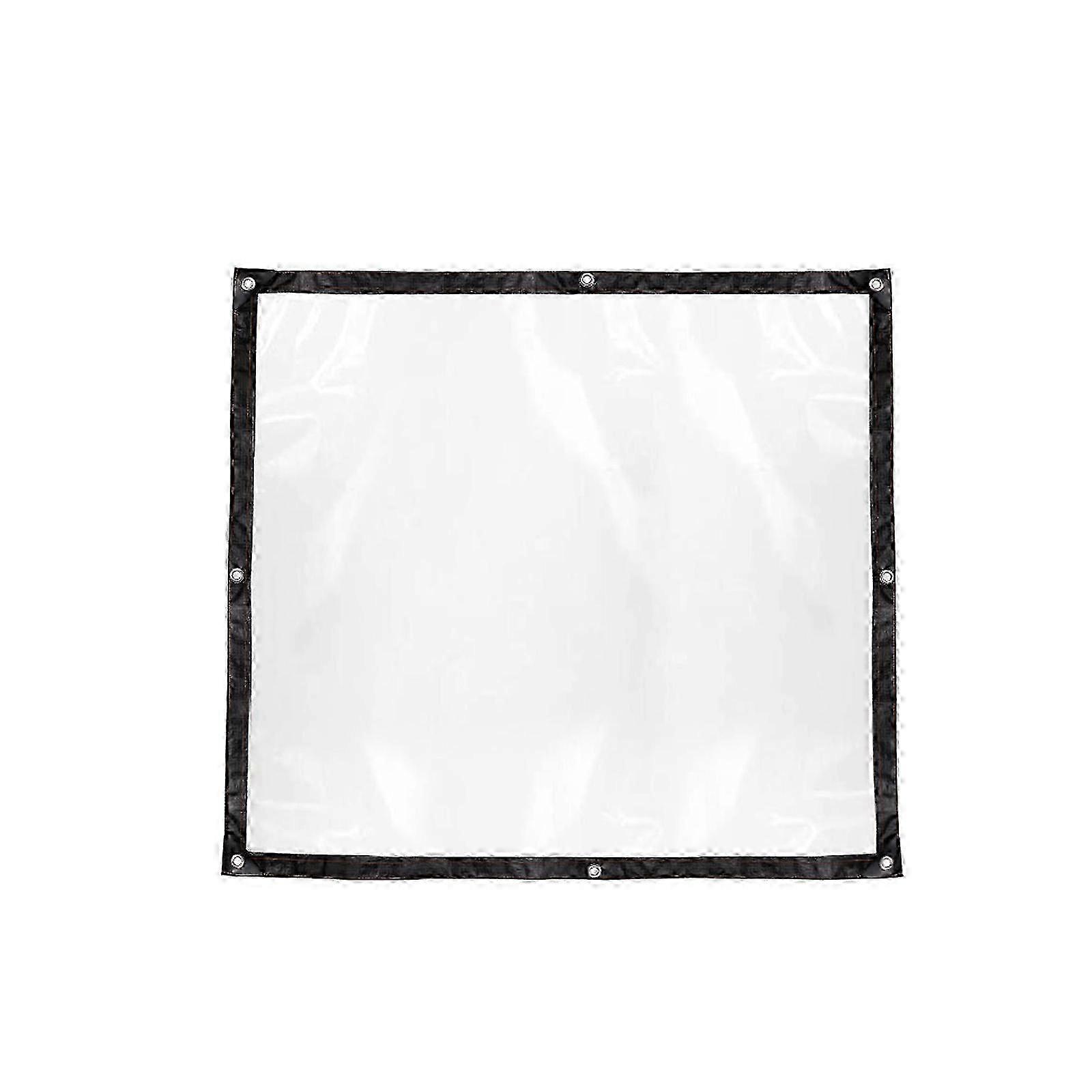 1*1m/Black Edging ) Transparent Rainproof Tarpaulin, PE Material. Note: This mod