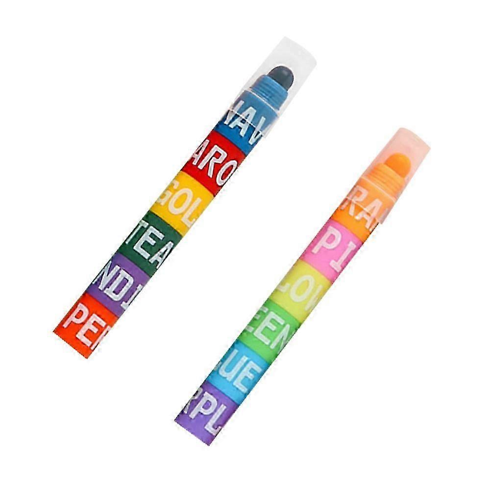 Markers 4 Pcs Simple Highlighters For Studying Teachers Office Workers Lightweight Plastic Bullet Shape