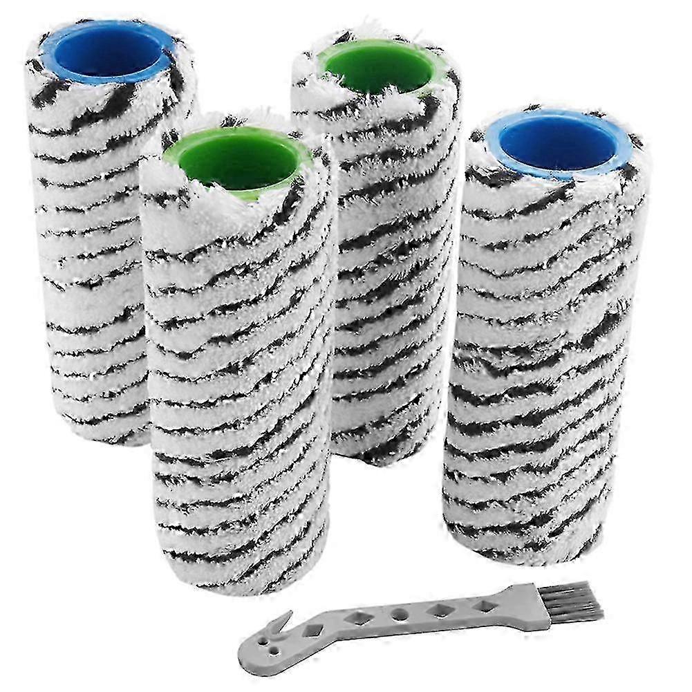 Updated Brush Set for FC7, FC7 Premium, FC5, FC5 Premium & FC3 Cordless Floor Models: 4Pcs Set of Brush Units