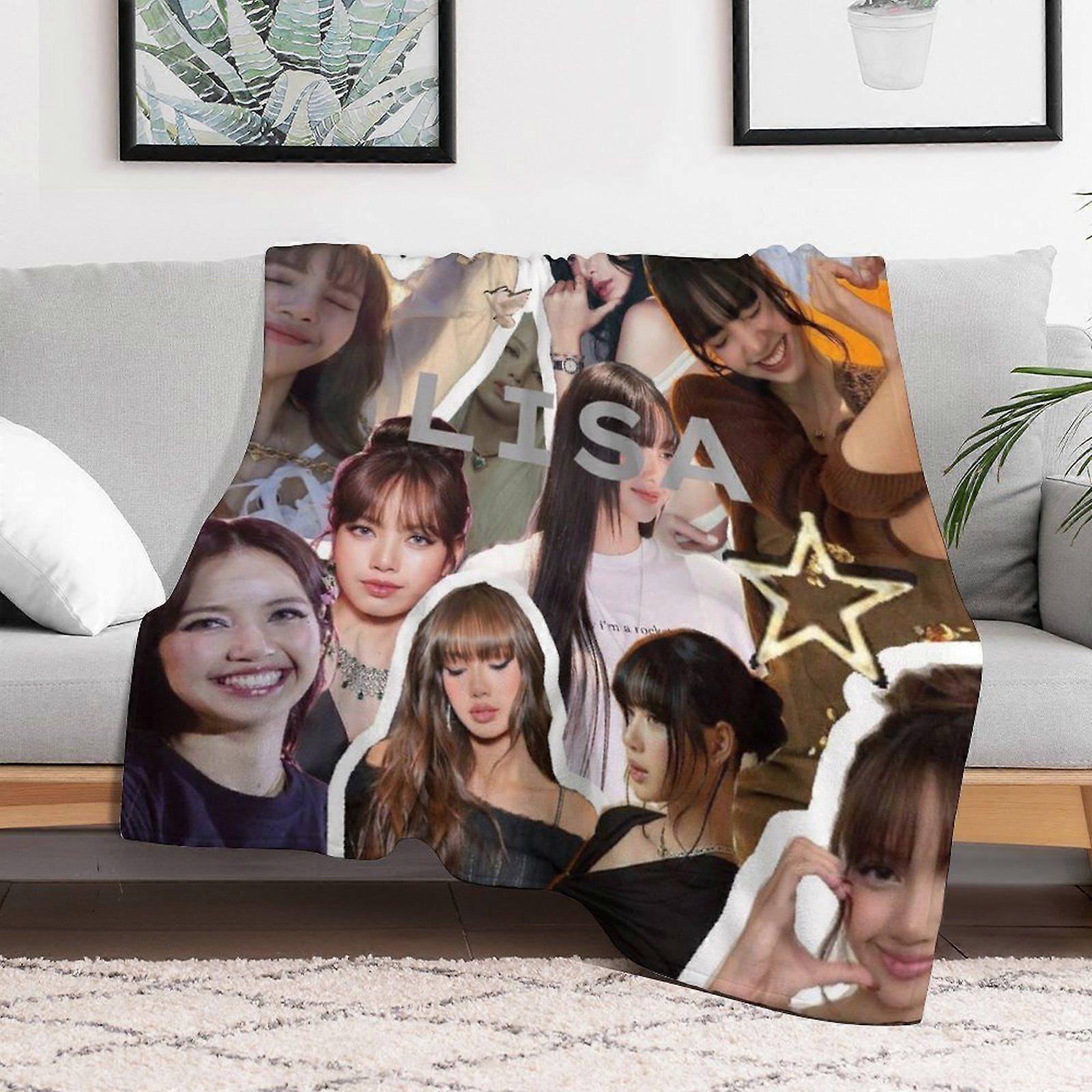 Lisa Velvet Compact Blanket for Office Bed Chilly Weather Portable Hypoallergenic Quick Drying Warm