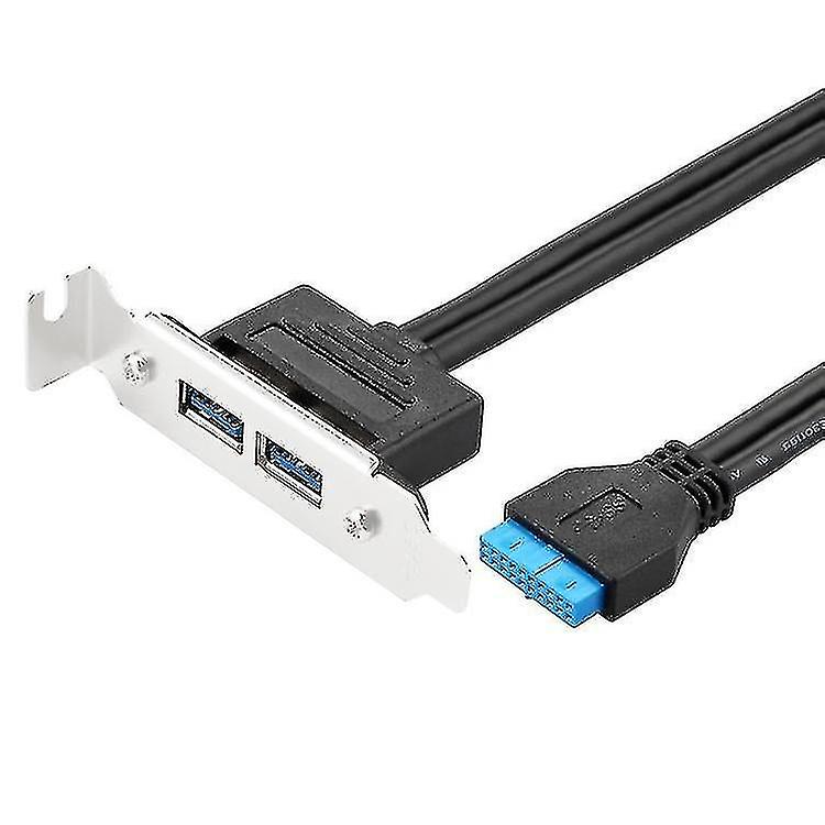 Computer Accessory Sets Usb3.0 20p Bezel Cable Chassis Pci Bit Expansion Usb3.0 Female Full-height Half-height Bezel Black