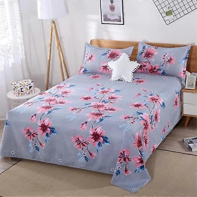 Bed Sheet Polyester Cotton Flat Sheets Modern Home Textile Bed Linens Queen Size Bed Sheets King Size Bedspread