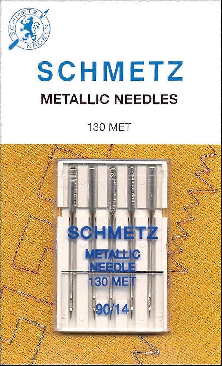 Schmetz Metallic Machine Needle-Size 14/90 5 Per Pkg