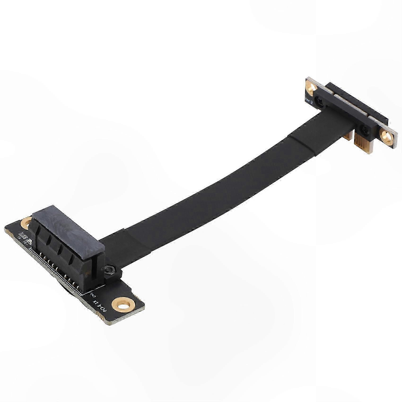 PCIe 3.0 x1 to x1 Extension Cable, 90 Degree Right Angle Riser Adapter, 8Gbps Data Transfer Speed, 10CM Length