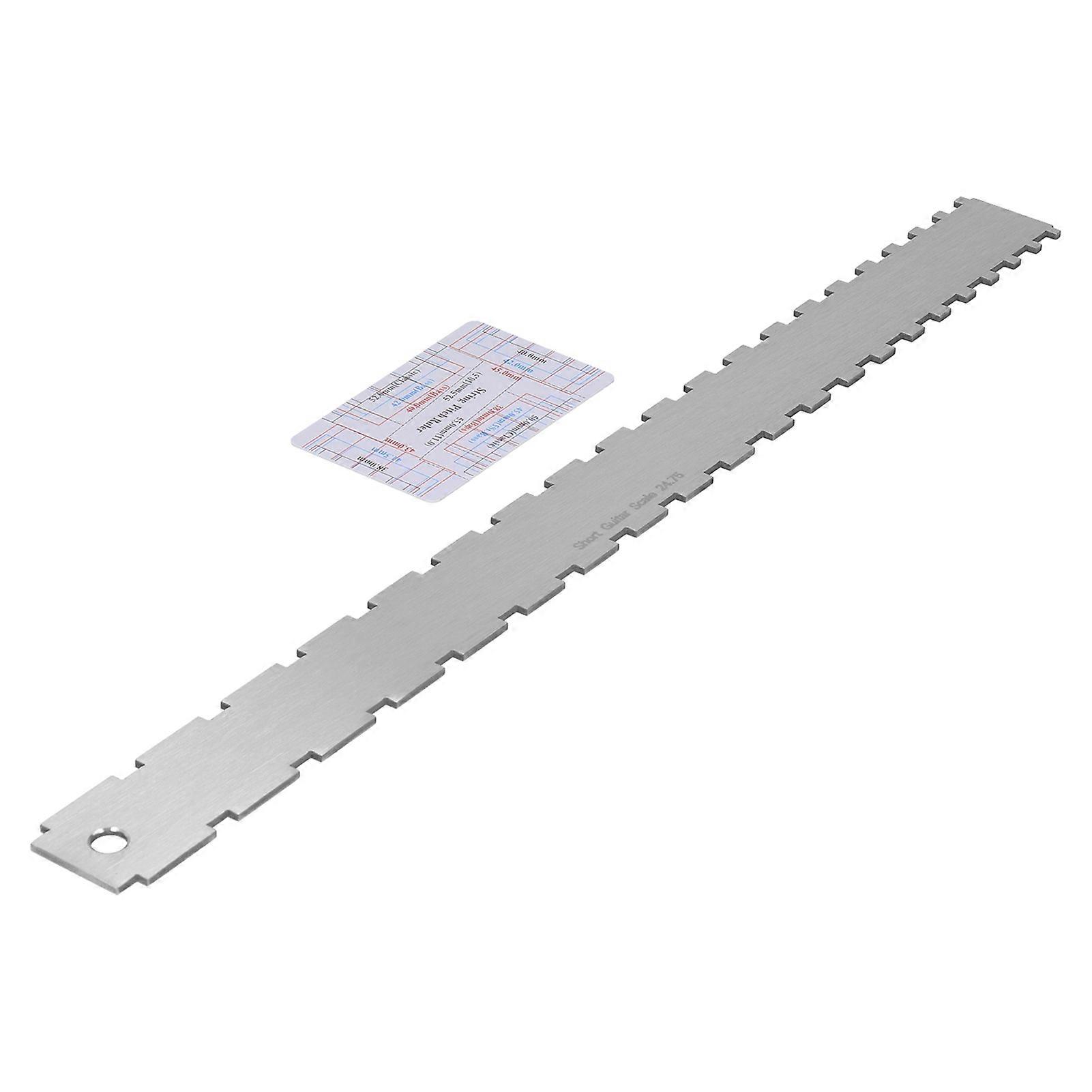Guitar String Action Gauge Neck Notched Chord Height and Distance Ruler Measuring Tool