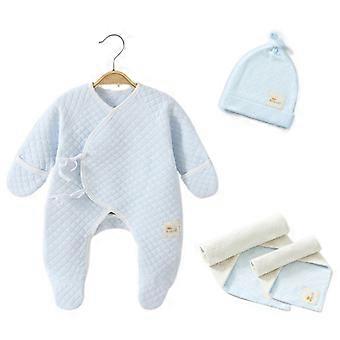 4pcs chuveiro recém-nascido giftbox gorro chapéu romper toalha unissex acessórios infantis