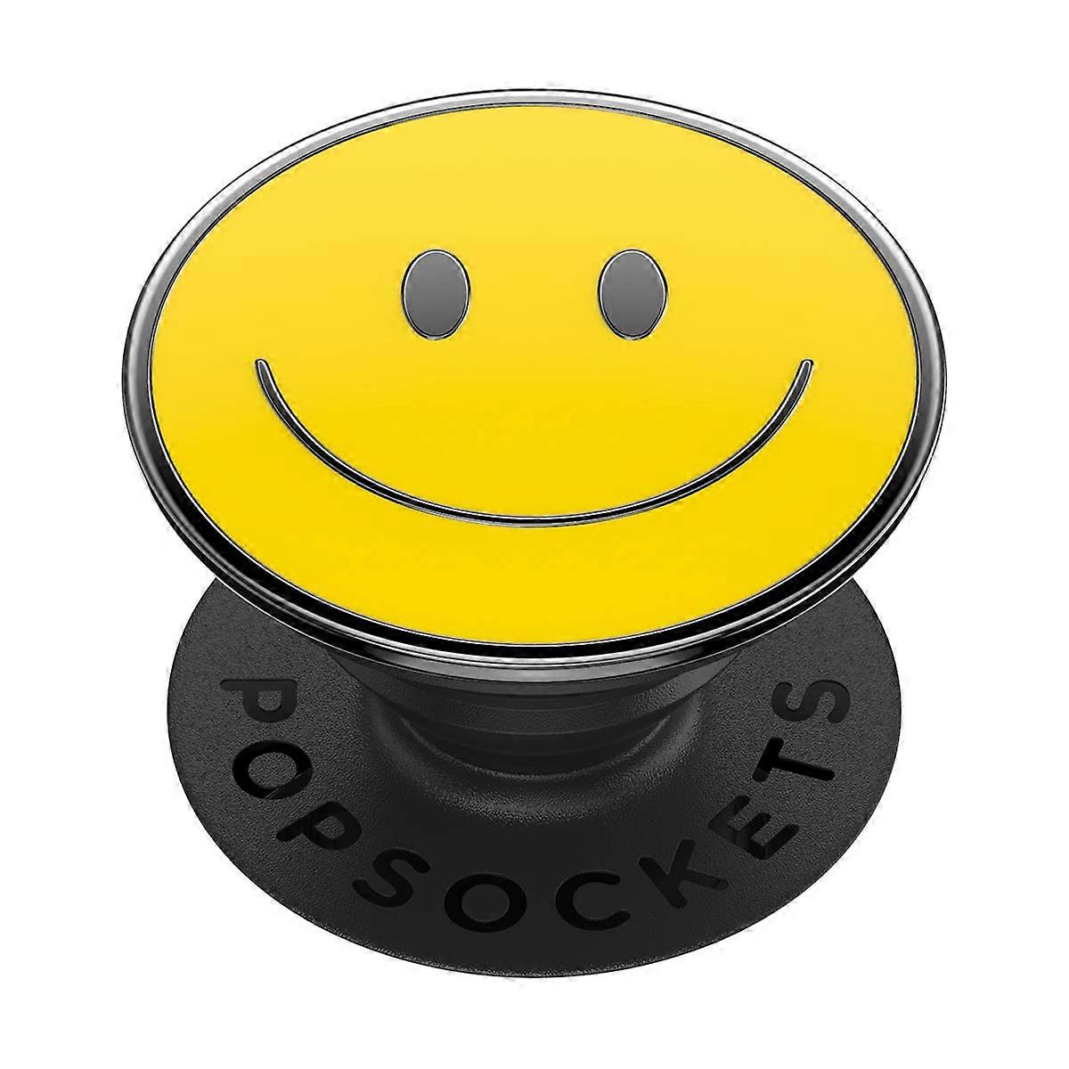 PopGrip Smartphone Maintien et Support Vidéo Design smiley jaune PopSockets