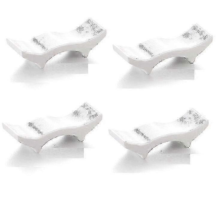 Set of 5 Melamine Chopstick Rests, Imitation Porcelain Design for Home and Hotel Use