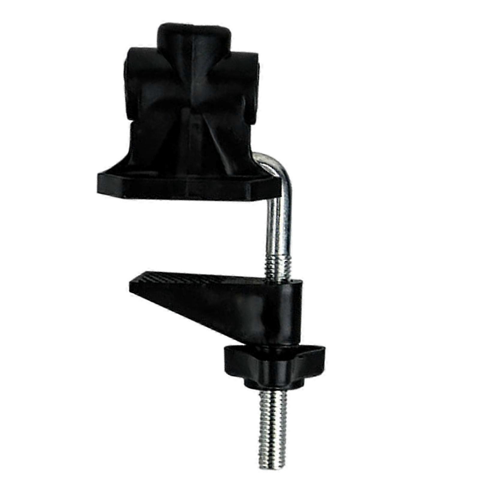 Adjustable Table Clamp Sturdy Metal Holder for Table Lamps and Work Lights - Versatile Clip for Microphone Stands and More