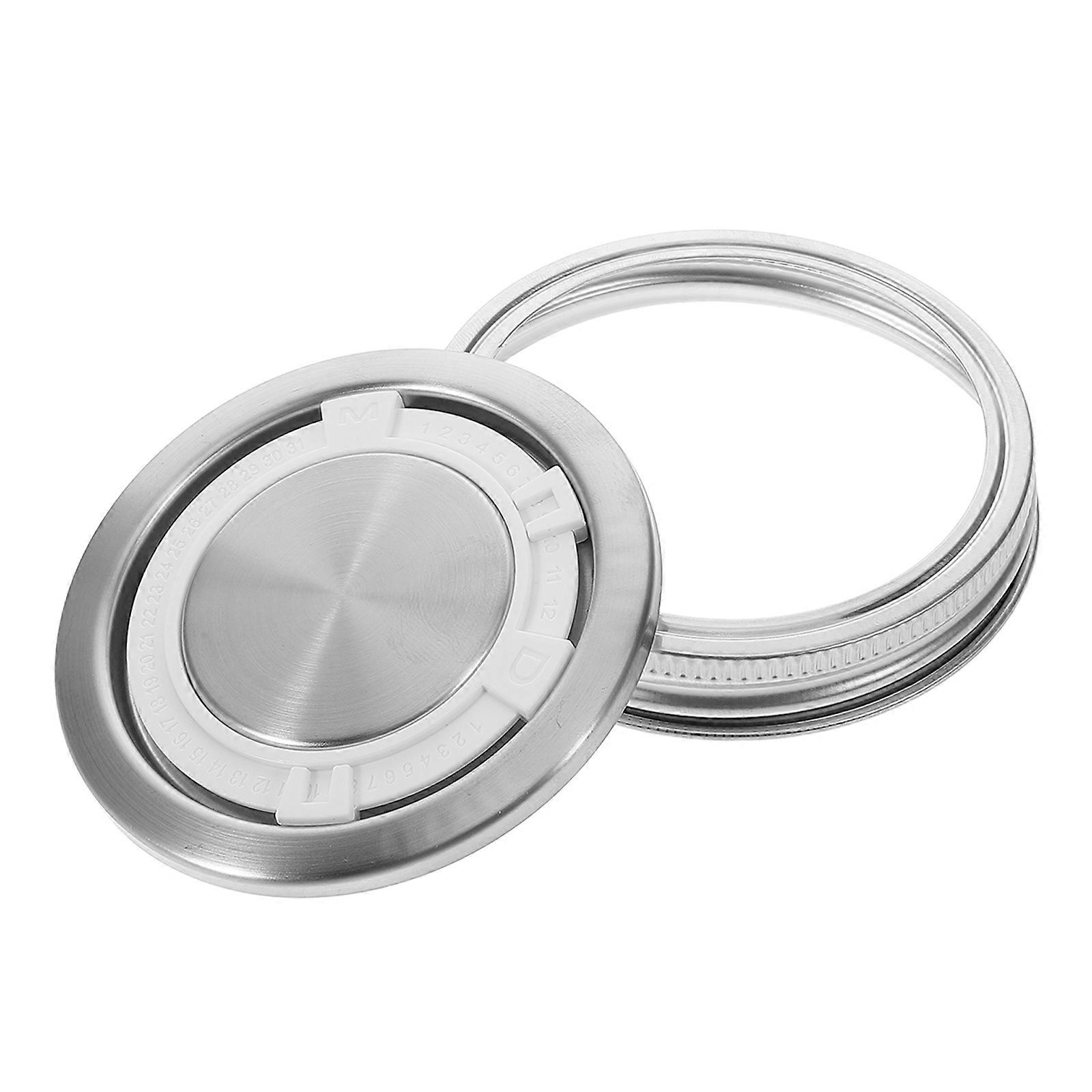 Metal Stainless Steel Jar Lid Timer Function for Kitchen Use