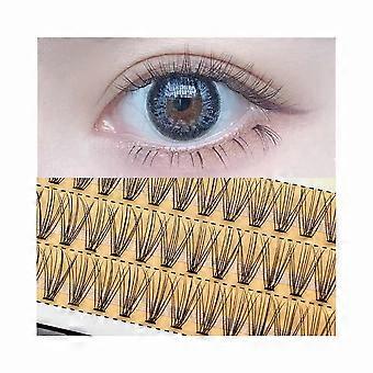 Black False Eyelashes Synthetic Fiber Individual Lash Extensions 6mm to 16mm Soft Natural Look DIY Eyelash Extension Kit for Women Beauty Makeup