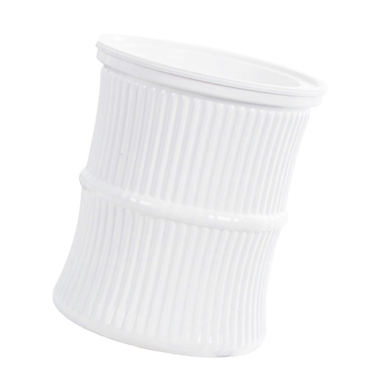 Clear Automatic Hydrating Watering Flower Pot In Multiple Color Suitable For Easy Plant Root Monitoring Home Gardening  White