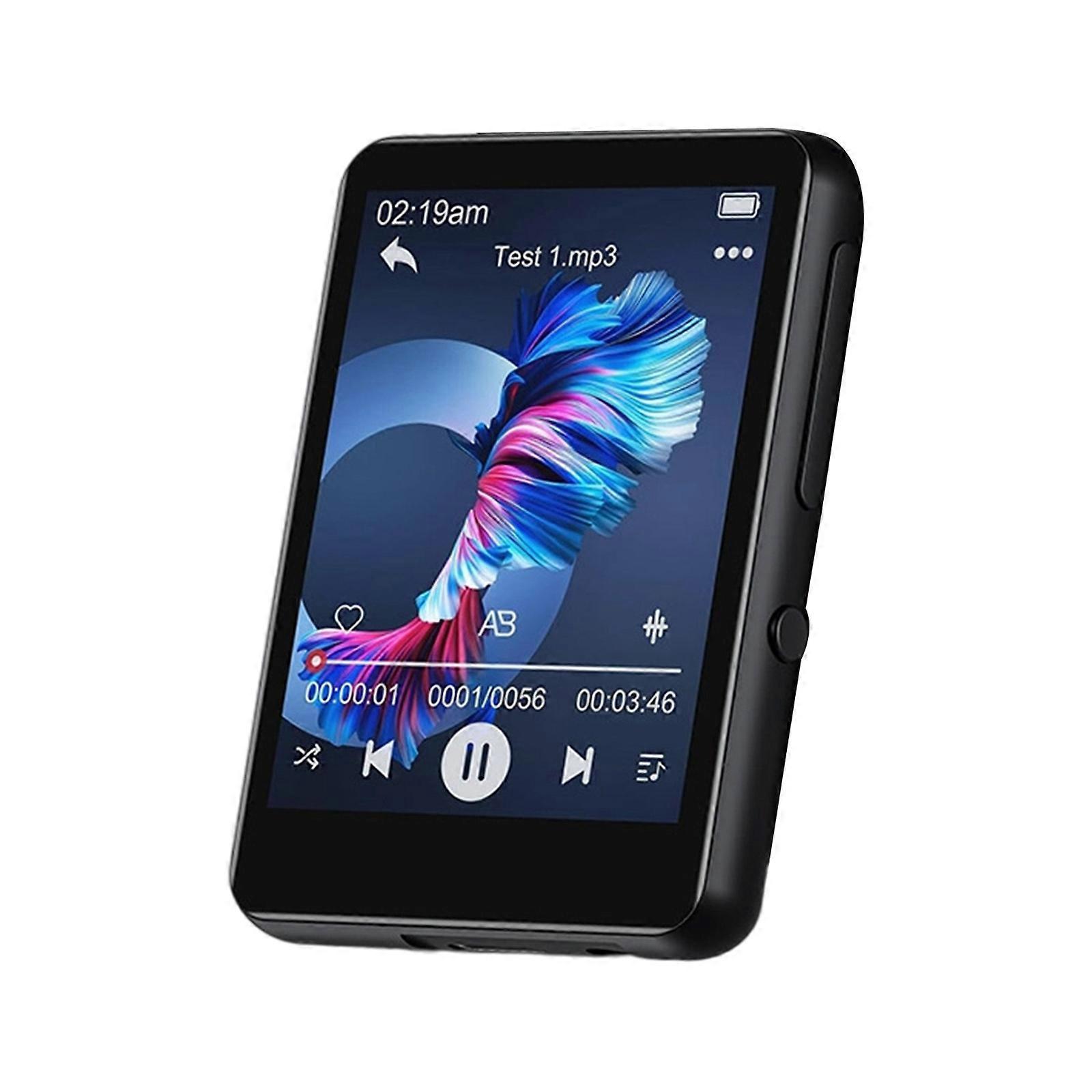 Multifunction M.p.3. MP4 Player B.t. 5.3 32GB Extendable Touch Panel Constructed in Lecturer RADIO Radio Alarm Calendar for Sports Multicolor