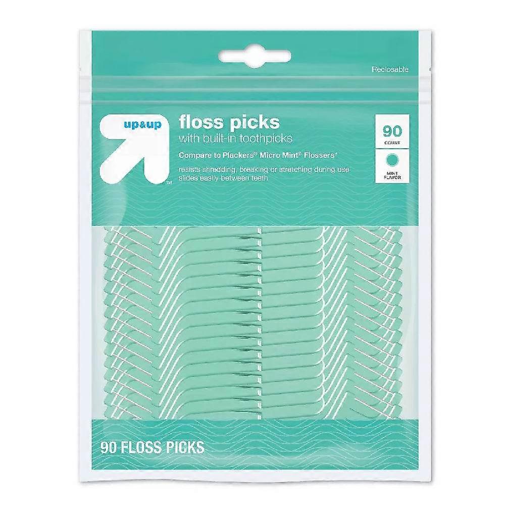 Up & Up Floss Picks, 90 Ea