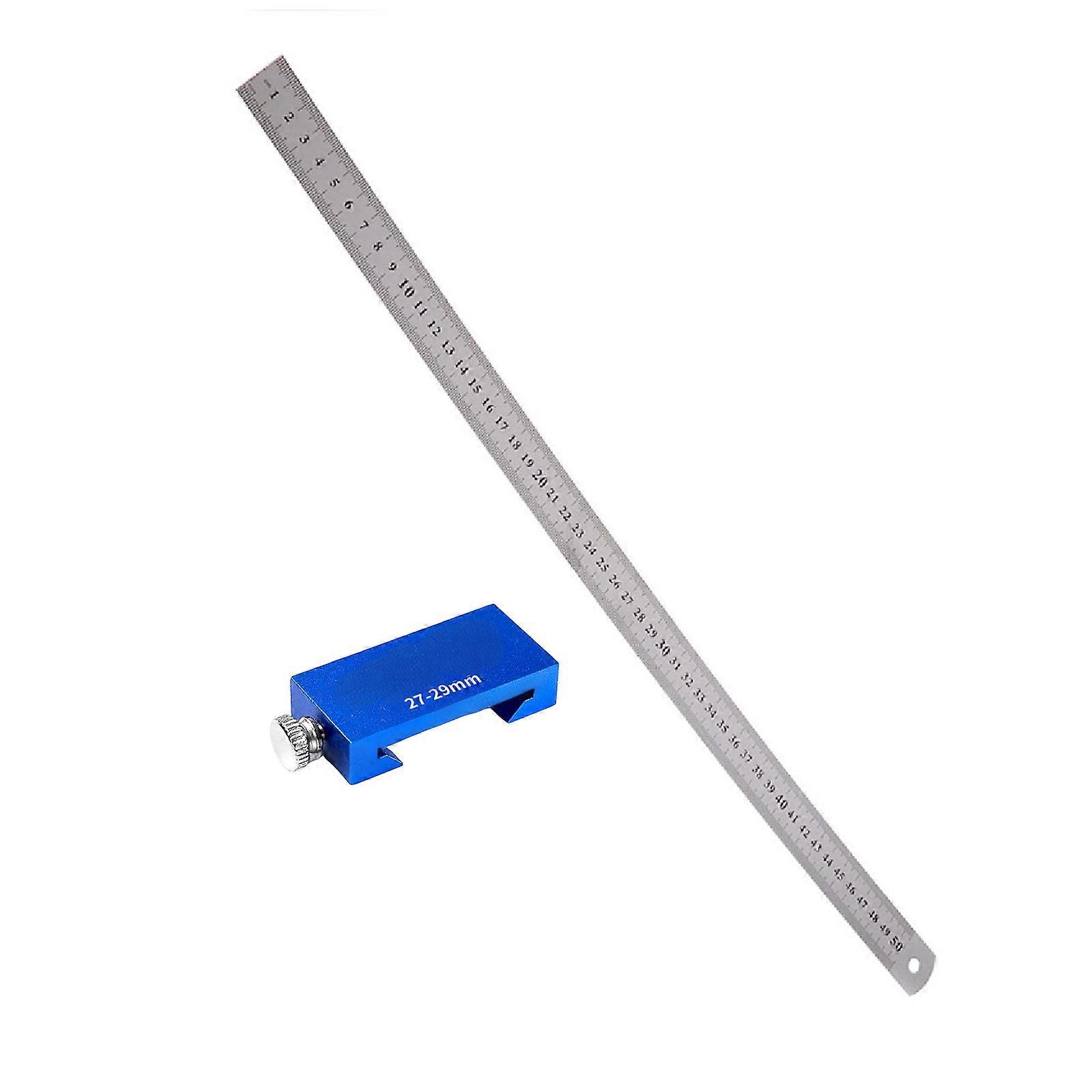 Strong Aluminum Carpenter Marking Tool Featuring Sliding Block Upgrades for Enhances Accuracy In Woodworking Projects Multicolor