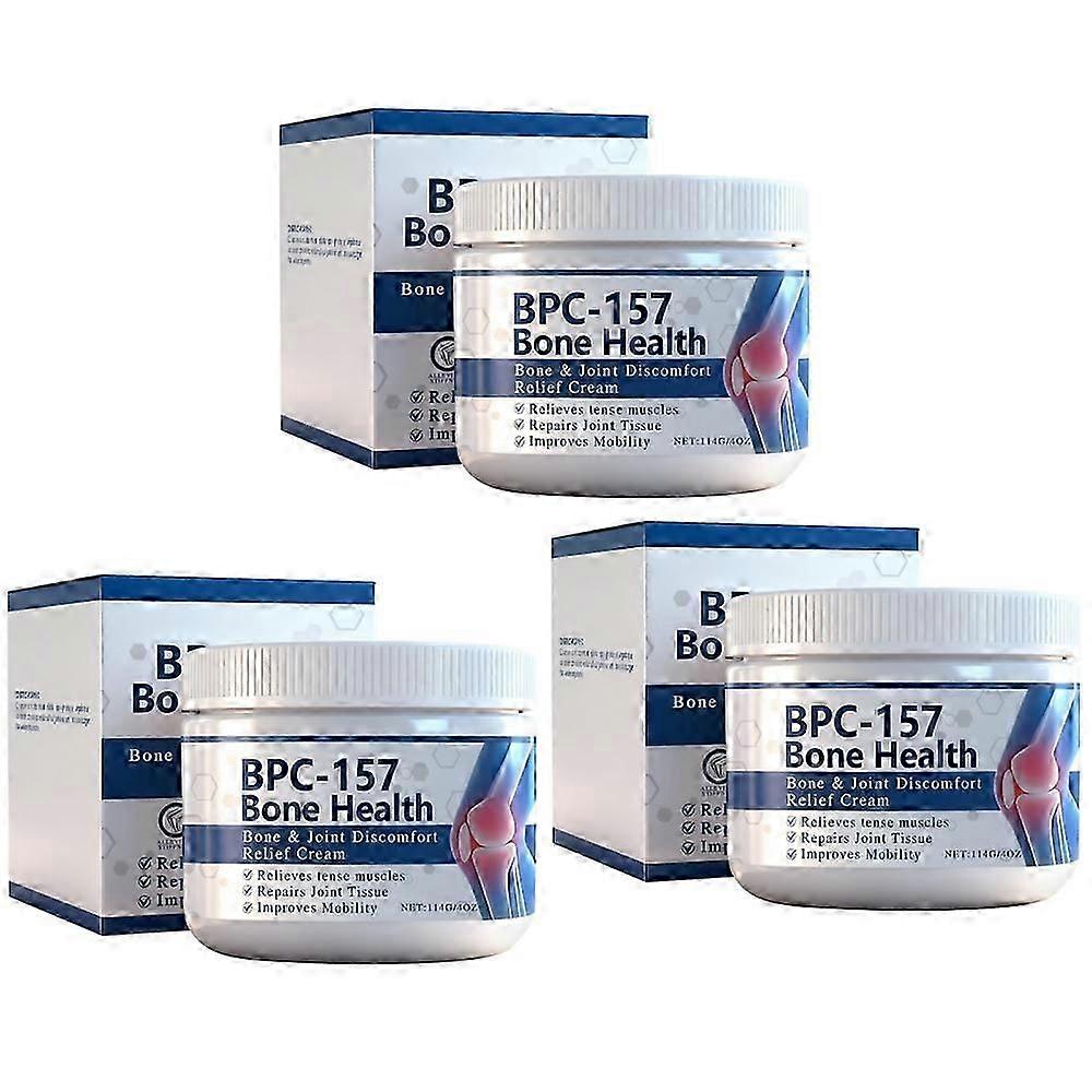 3 st BPC-157 Läkande Ledkräm, Ledlindrande Kräm, Ledlugnande Massagekräm, Förbättrar Effektivt Ledbesvär och Förbättrar Rörlighet