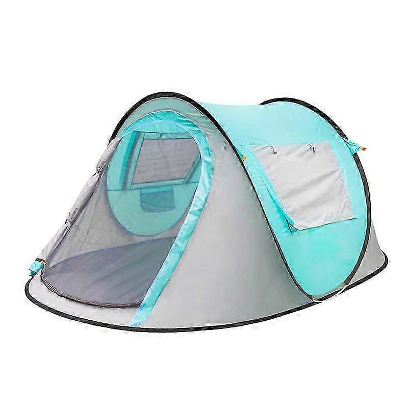 Beach Tent Fully Automatic Quick Open Double Window for 3 to 4 People Camping