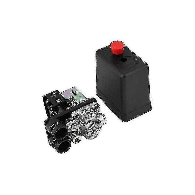 240v 16a Port 90psi -120psi Air Compressor Pressure Switch Control Regulator With Gauges For Quick Pressure Reduction