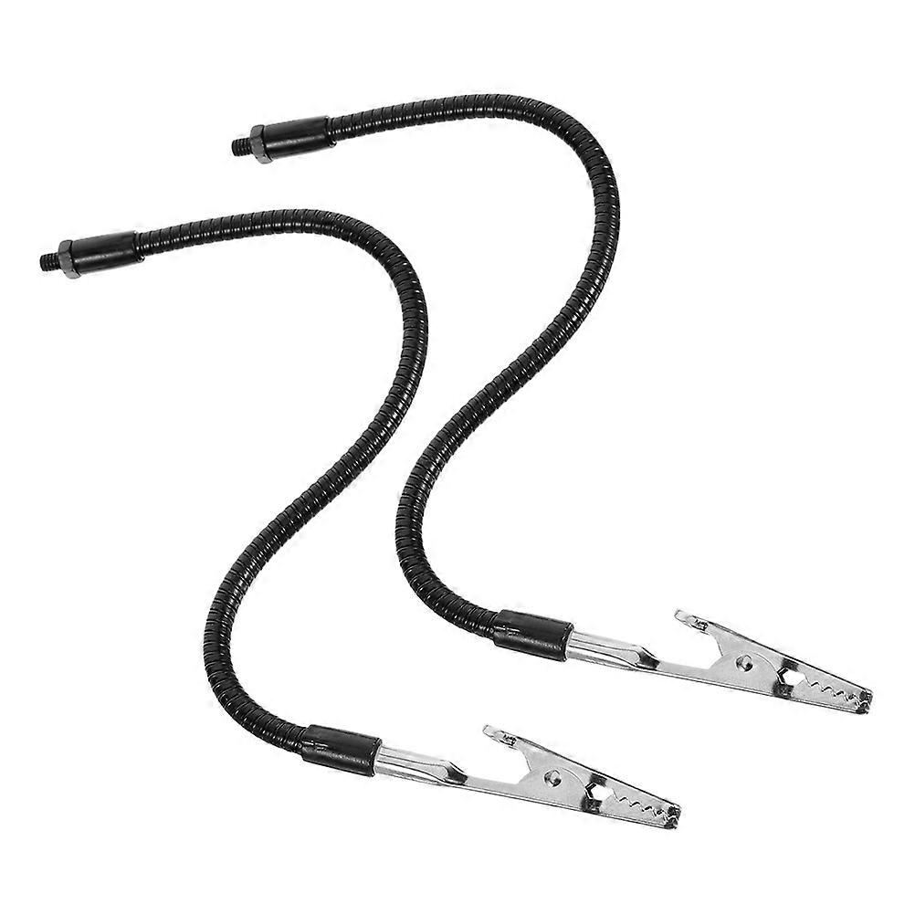 2Pcs Flexible Gooseneck Metal with Alligator Clips Multi-Use Workshop Workbench Fixing Clamps