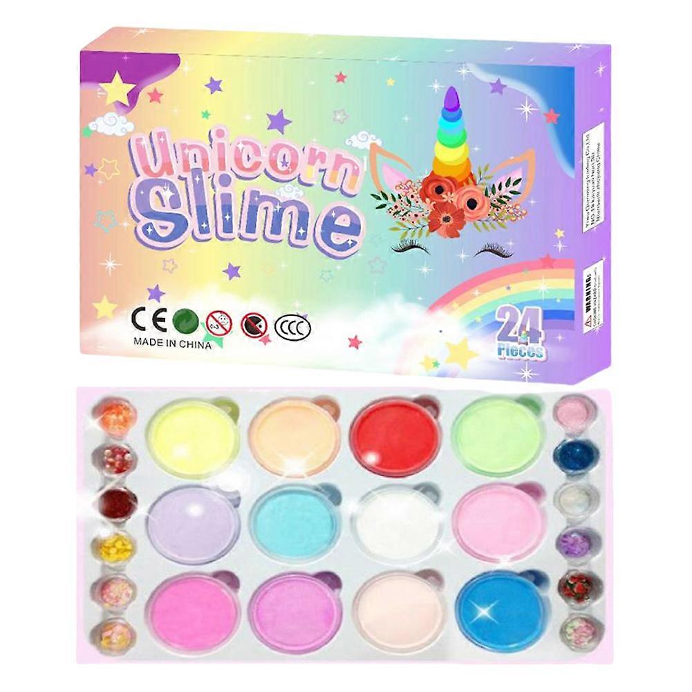 Slime Advent Calendar 2024 24 Days Christmas Countdown Calendar DIY Slime Making Kit Christmas Advent Calendar Gifts for Kids