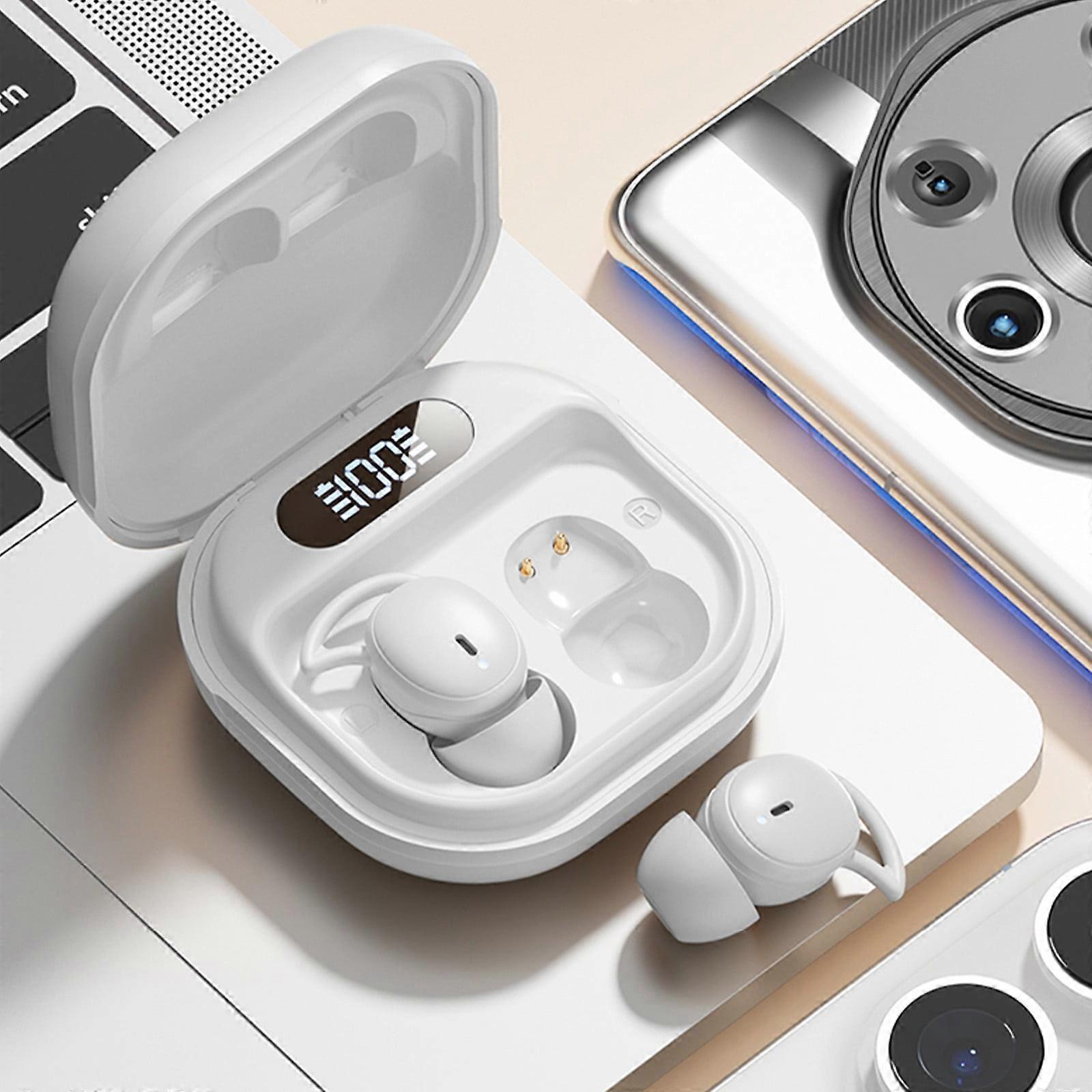 Quinlirra Wireless Earbuds, Bluetooth 5.3, 8D Sound, Earhooks, Ergonomic Design, for Running/Workout, Small Ears