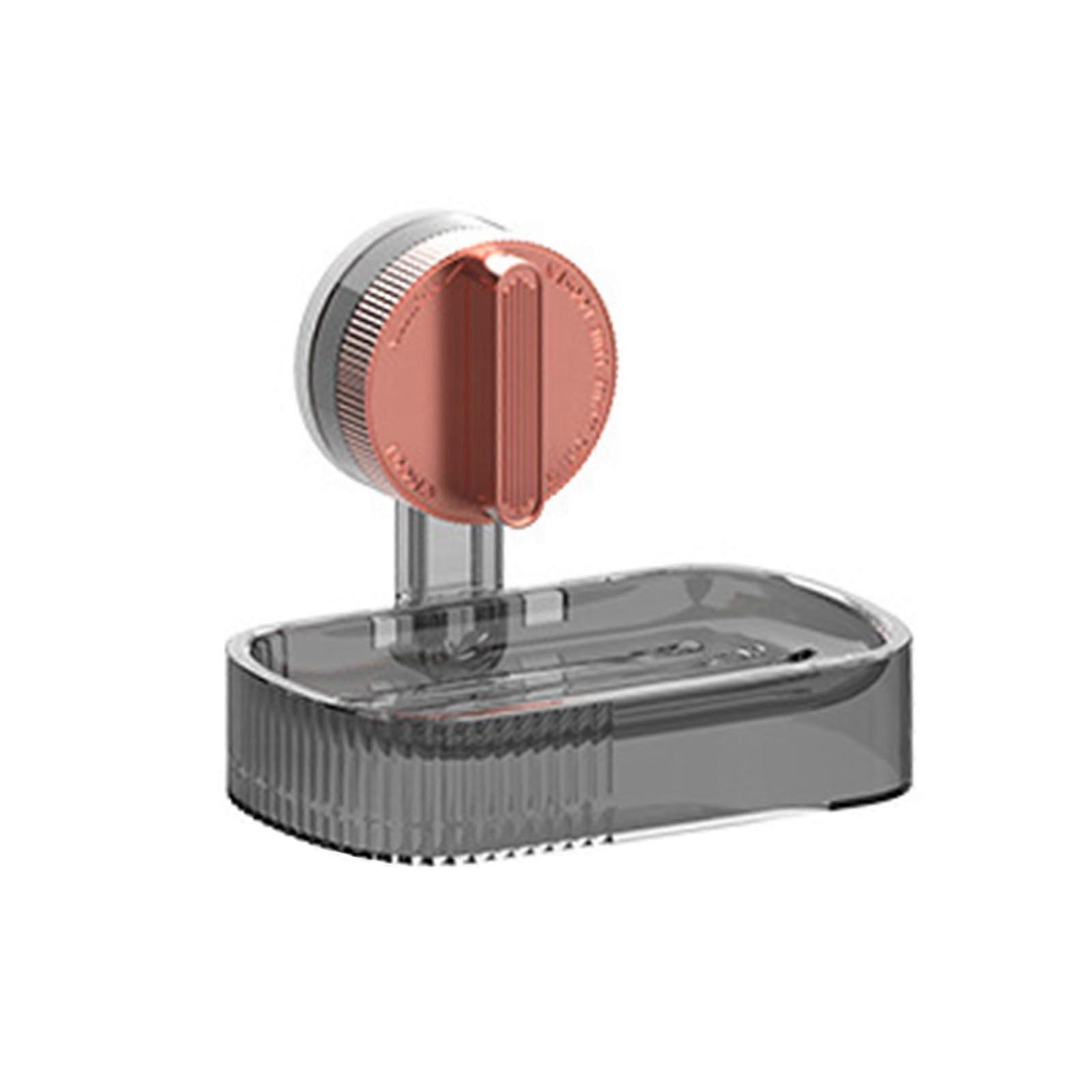 Soap Dish with Suction Cup for Bathroom Easy Install Space Efficient Soap Box