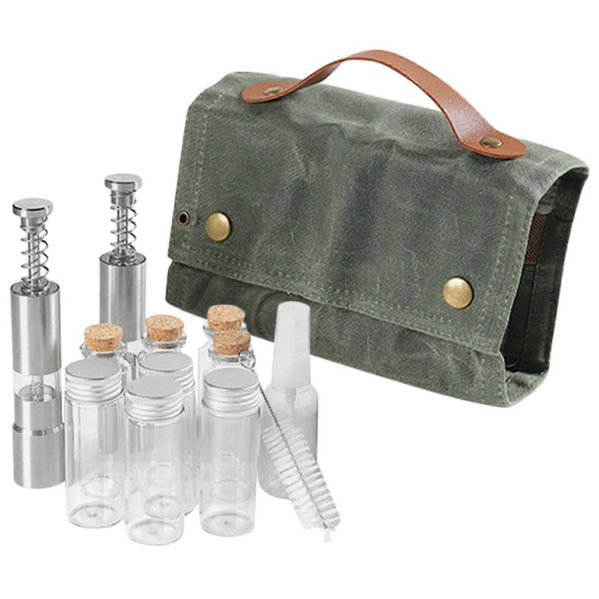 Camping Spice Kit with MultiContainer Storage, MoistureProof Seal, Compact Jars for Outdoor Cooking