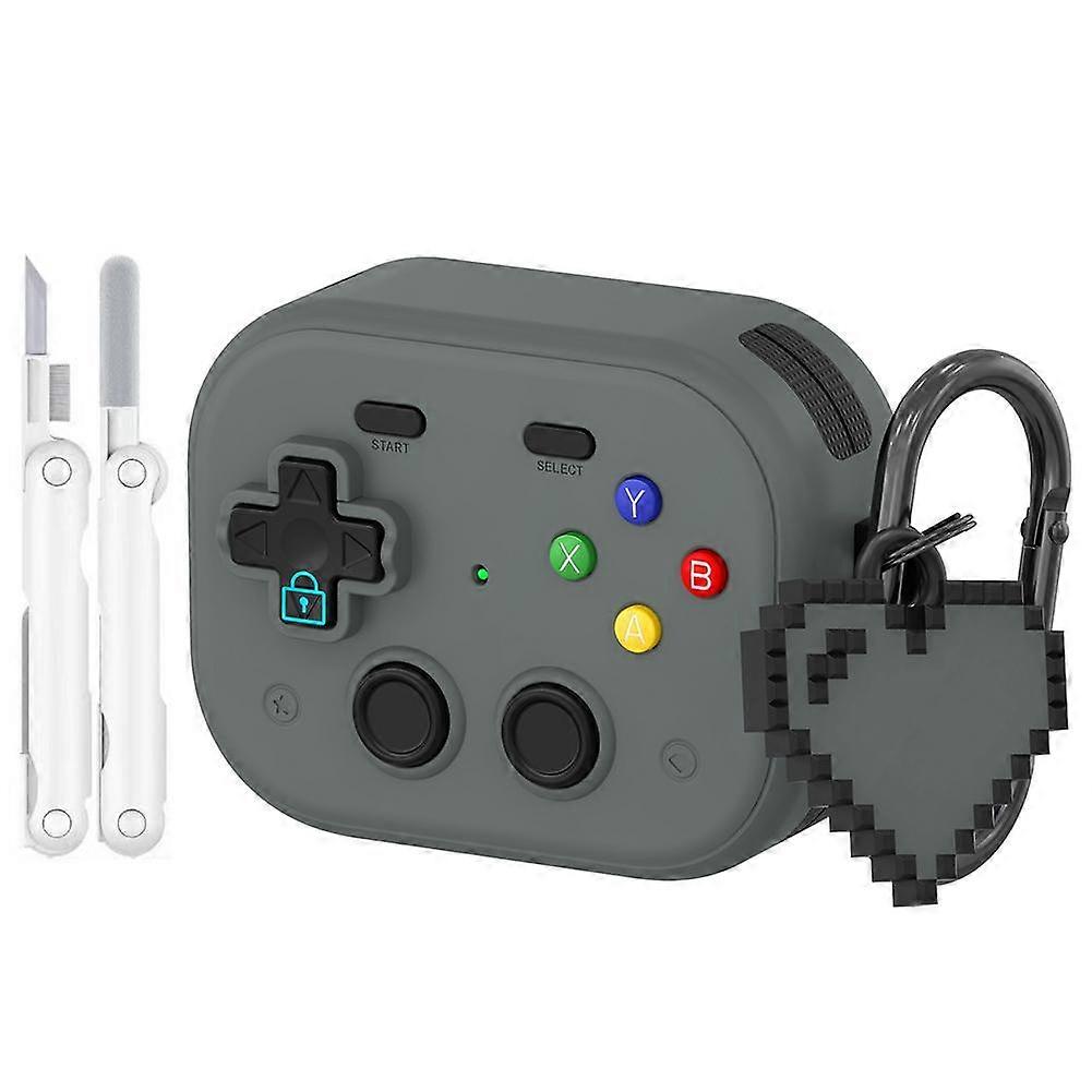 For AirPods Pro 3 Locking Case with Top Switch Secure Lock Wireless Charging Compatible Metal Travel Hook Non Slip Coating